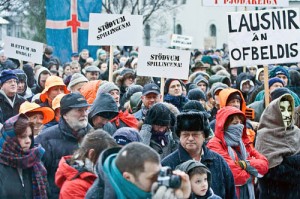 Protestas en Islandia