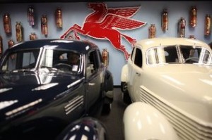 Exposicion de autos viejos en North Miami
